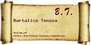 Bartalics Tessza névjegykártya